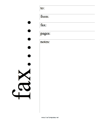 Fax Word Template 141