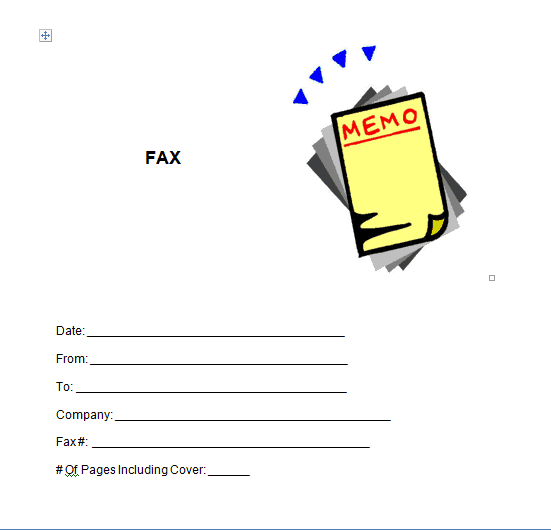 Fax Word Template 341