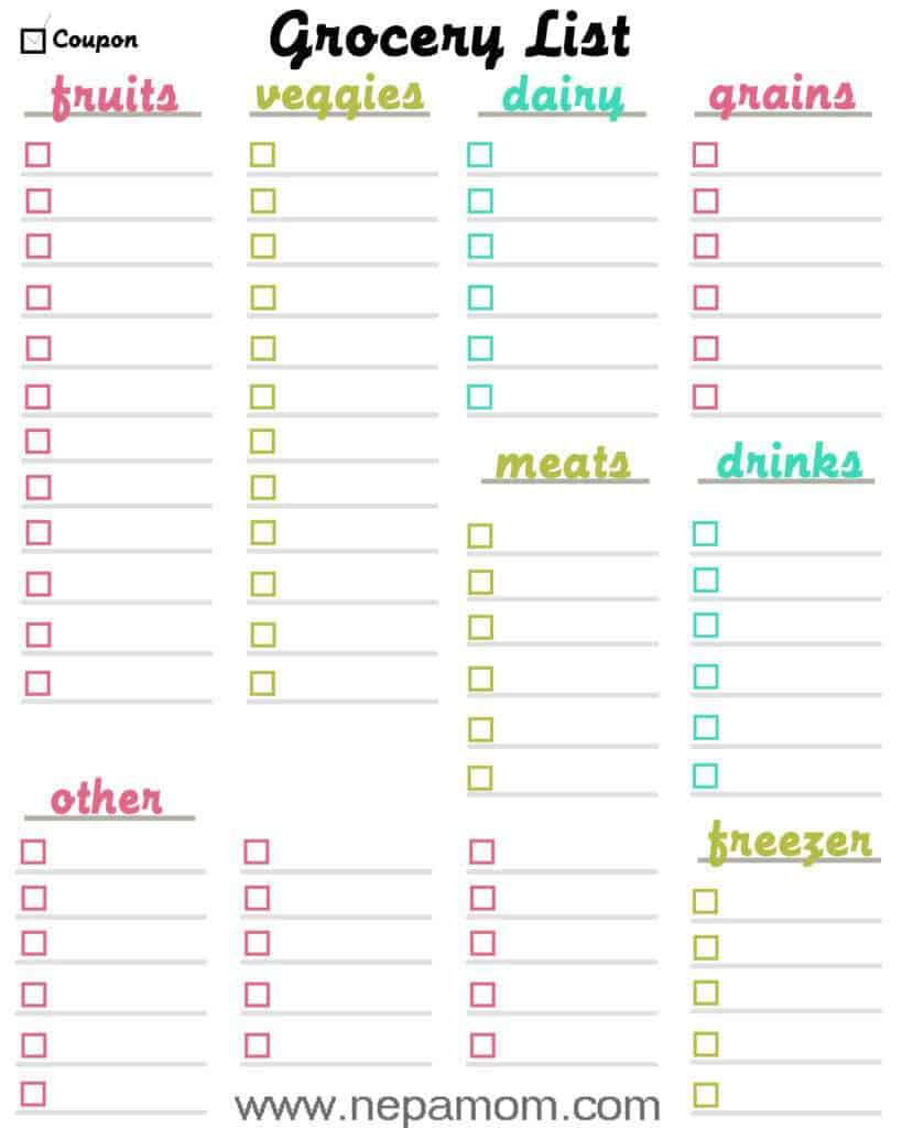 21+ Free Grocery list Template - Word Excel Formats