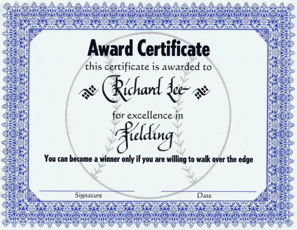 award certificate sample 10.641