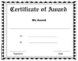 award certificate sample 2461