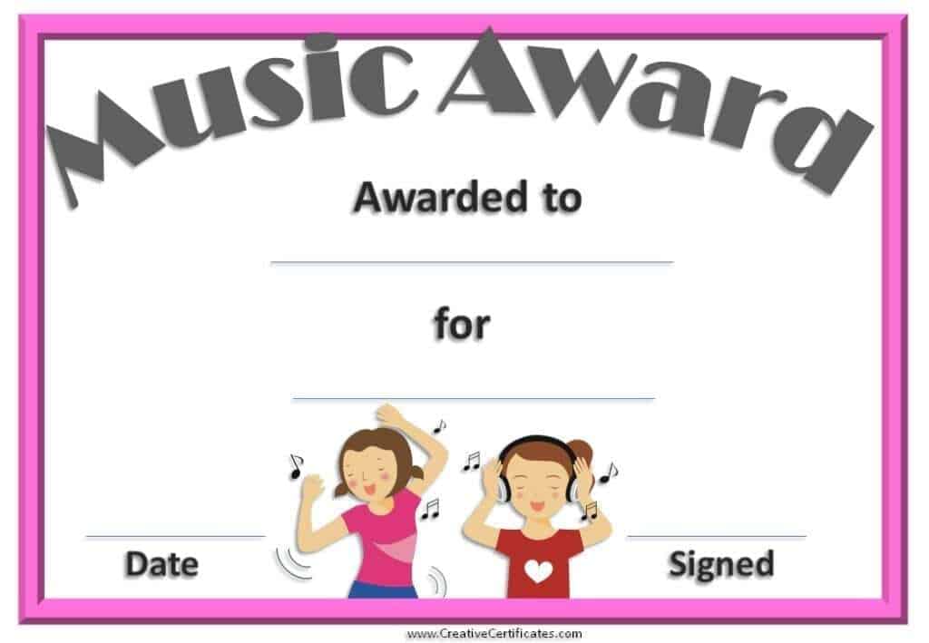 award certificate sample 78961