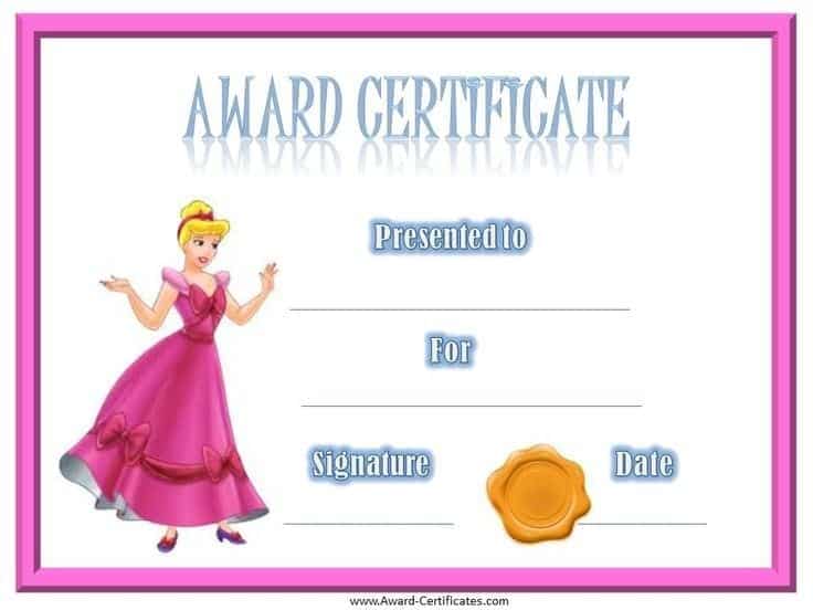 award certificate sample 8741