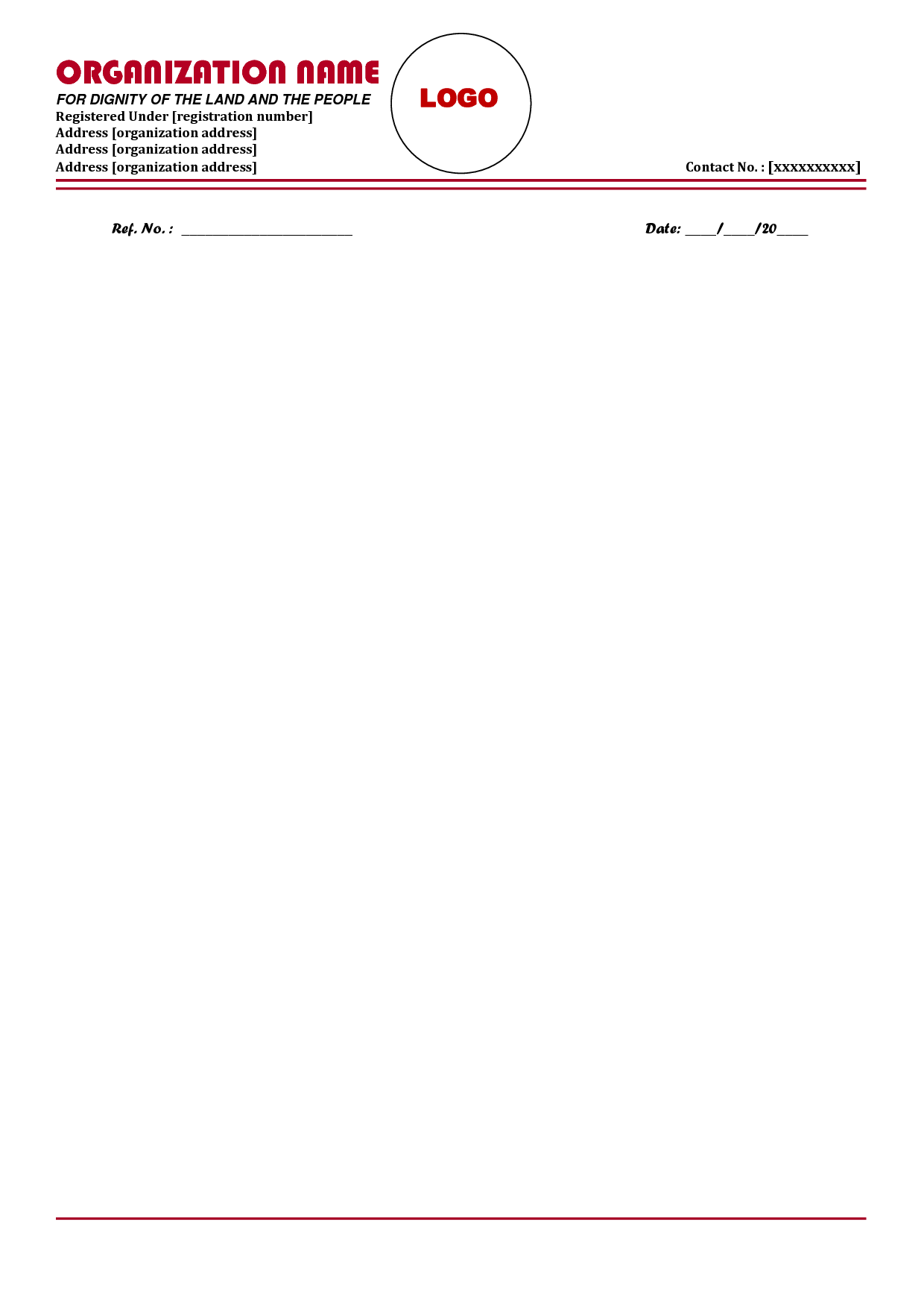 Excel Letterhead Templates Free - Printable Templates