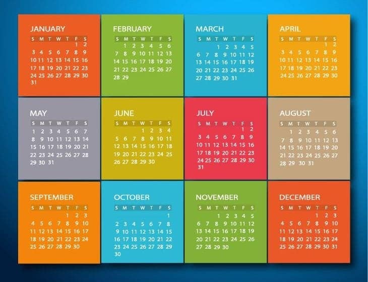 Office Calendar Template