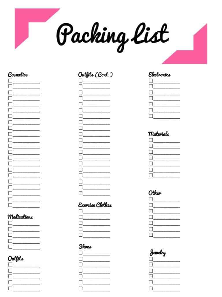 packing-list-excel