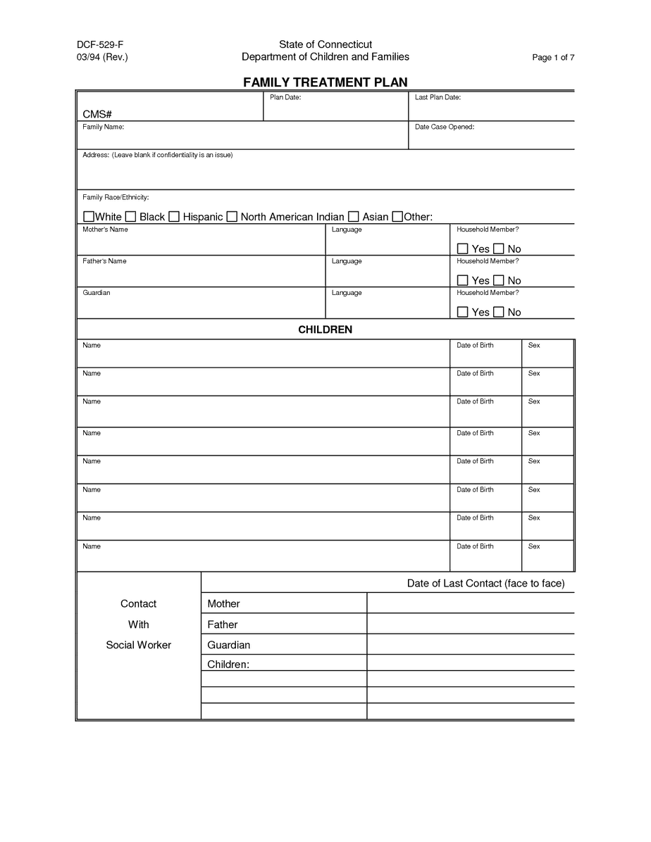 38 Free Treatment Plan Templates In Word Excel PDF