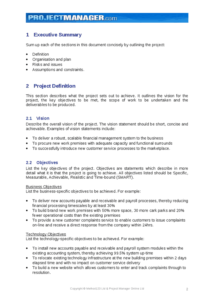 example of executive summary for business plan doc