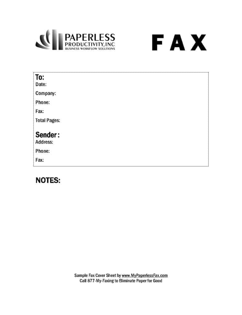 Fax Word sample 24961
