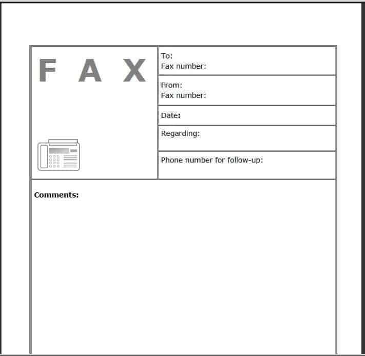 Fax Word sample 7461