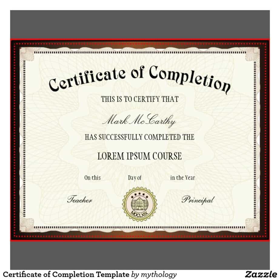 completion certificate on resume