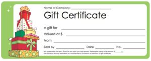 free gift certificate template free gift certificate template word