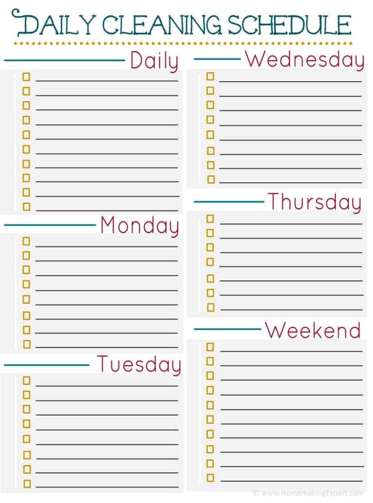 37+ Free House Cleaning List Templates in Word Excel PDF