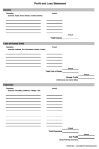 13+ Free Profit and Loss Statement Templates - Word Excel Formats