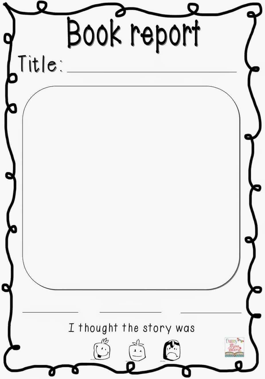 book report word template