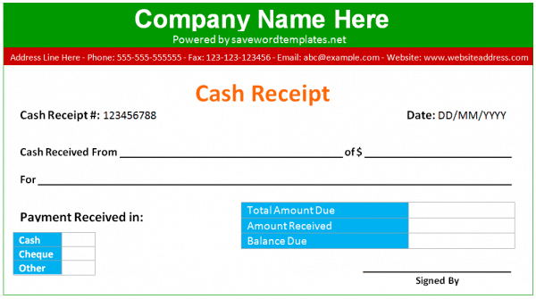 cash receipt example 10.641