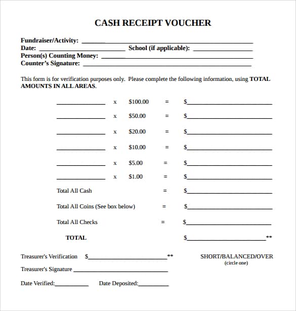 cash receipt template 4741