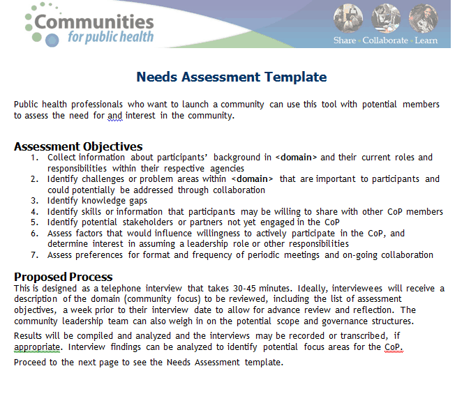 free assessment template 7641