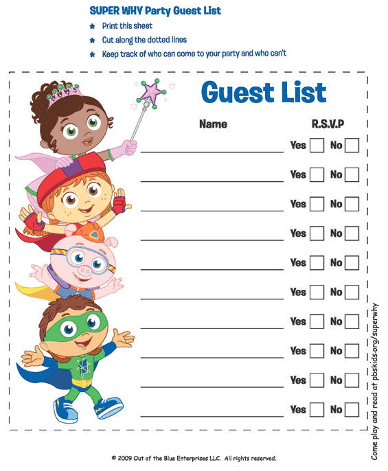 guest list example 23.94