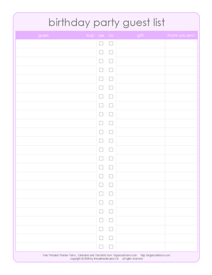 Printable Wedding Guest List Template from www.templatesdoc.com