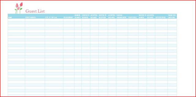 guest list format 894