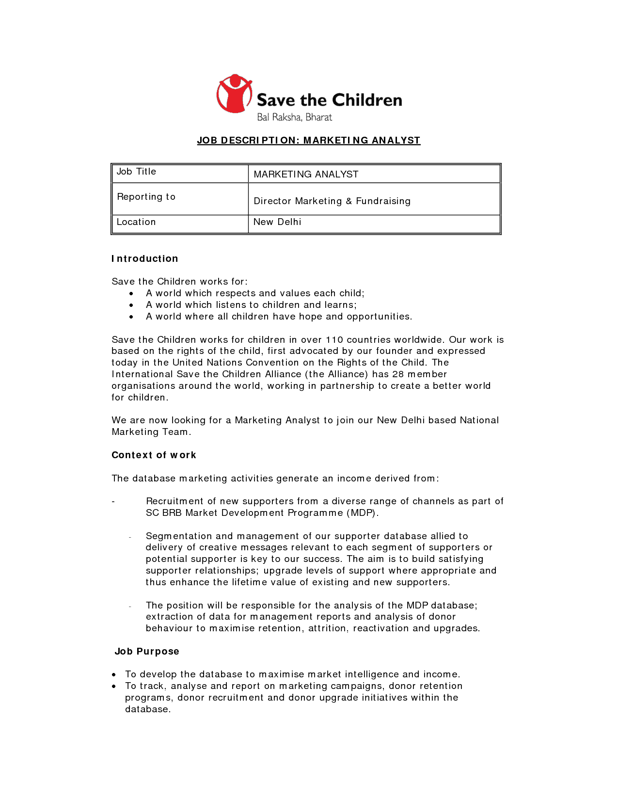 21 Free 19 Free Job Description Templates Word Excel Formats