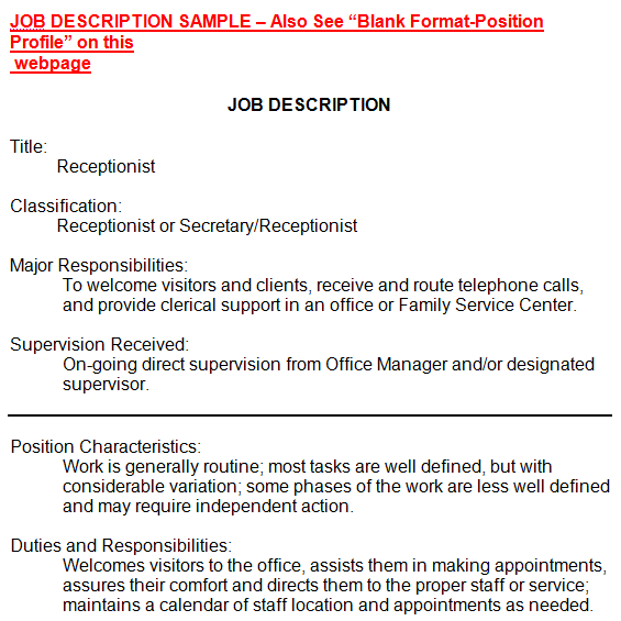 job description template 26941