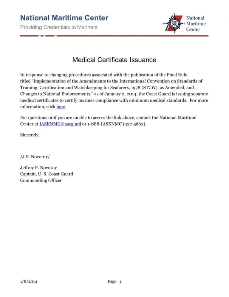 21 Free Medical Certificate Templates Word Excel Formats