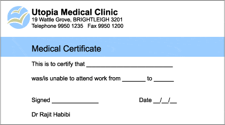 medical certificaet example 59741