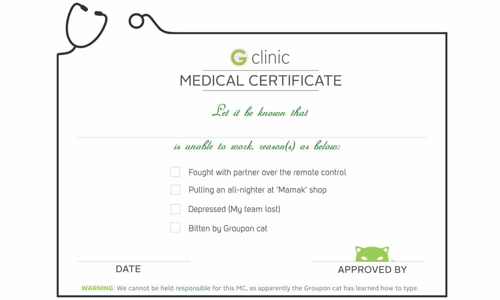 medical certificaet example 761