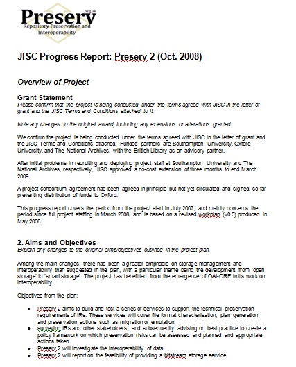 progress report template 5941