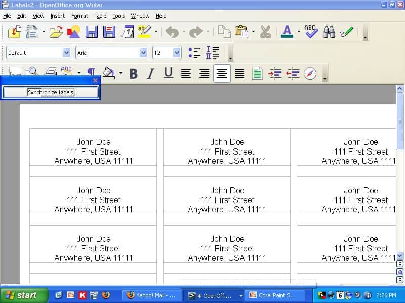 how to print address labels from excel for wedding