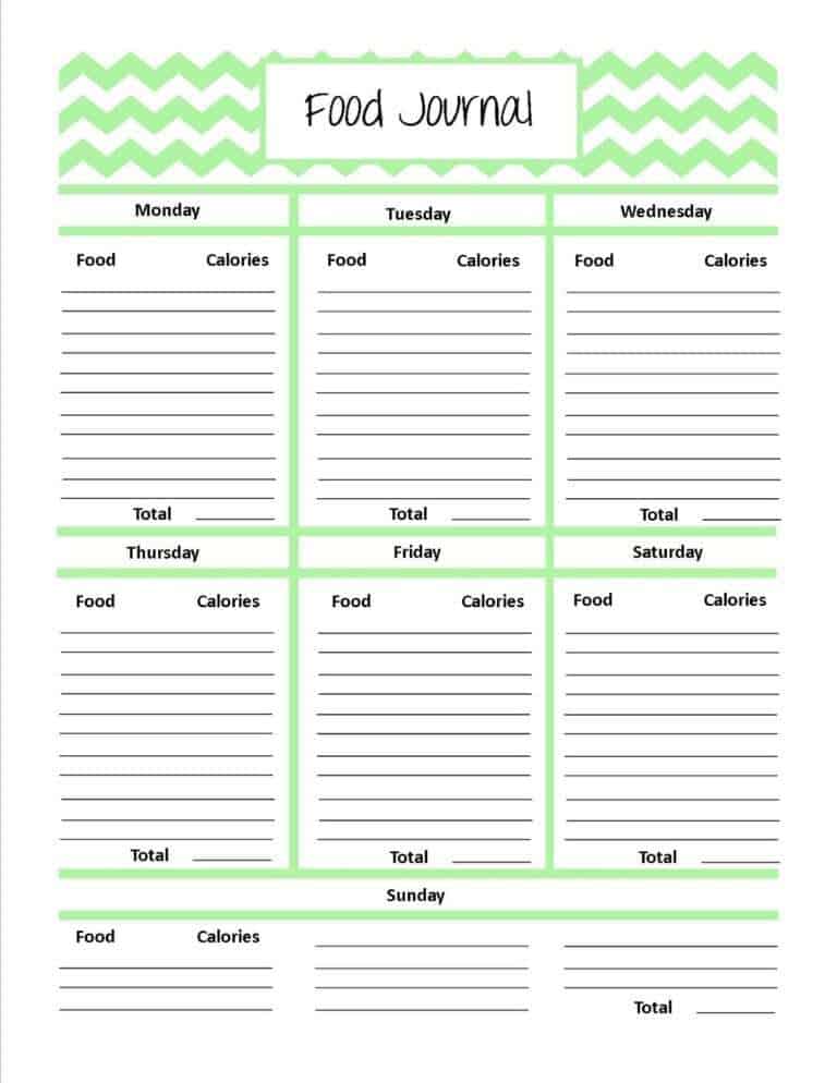 Eating Journal Printable