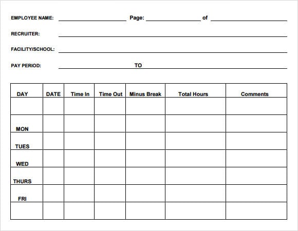 time sheet sample 14.41