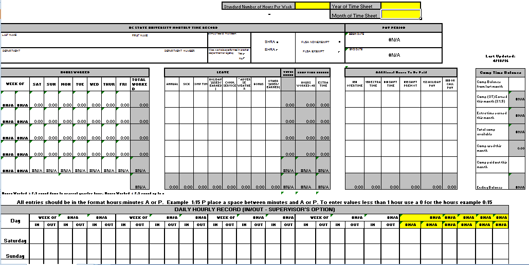 time sheet template 4941