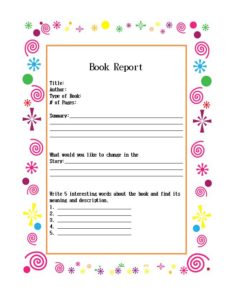 21+ Free 37+ Free Book Report Templates - Word Excel Formats
