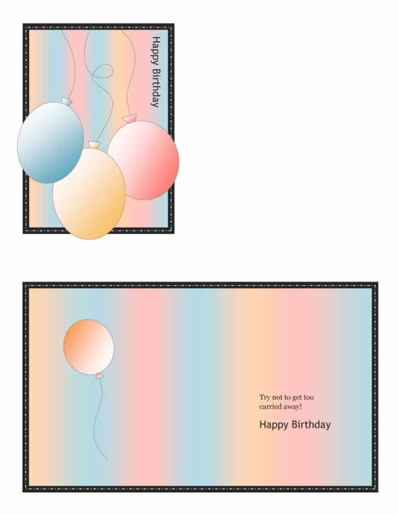 21+ Free 41+ Free Birthday Card Templates - Word Excel Formats