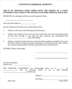 21+ Free 8+ Free Affidavit Form Templates - Word Excel Formats