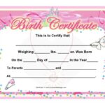 14+ Free Birth Certificate Templates