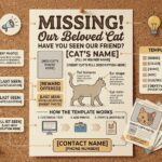 Missing Cat Poster Templates