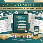 restaurant menu templates