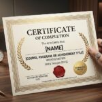 free certificate of completion templates