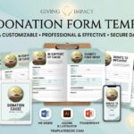 donation form templates