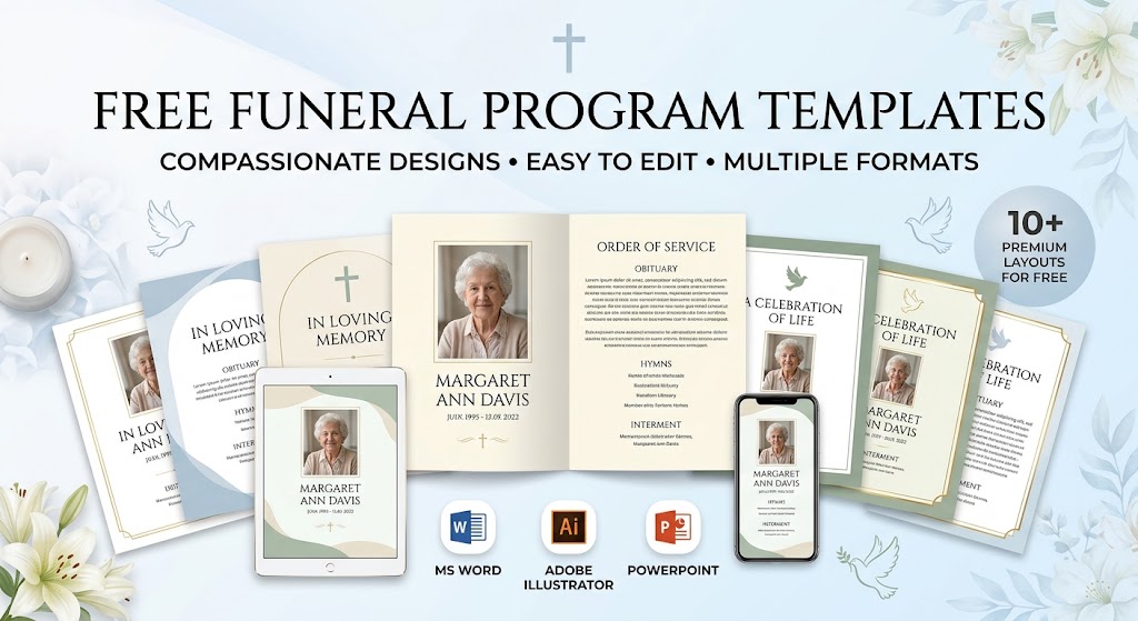 funeral program templates