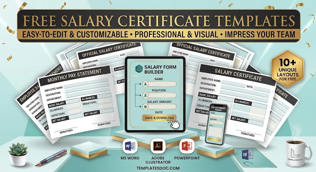 salary certificate templates
